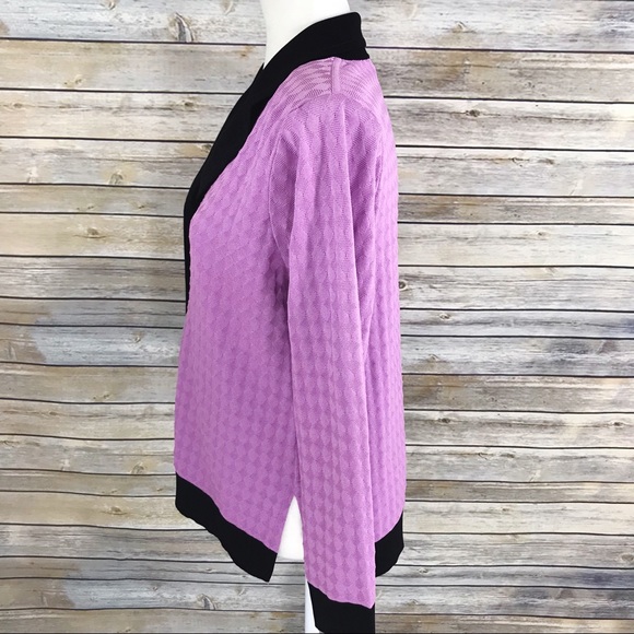 Exclusively Misook Button Front Cardigan Jacket - Picture 4 of 8